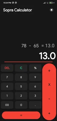 Sopra Calculator android App screenshot 1